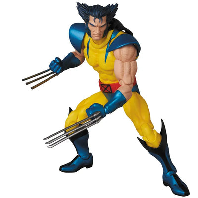 X-Men - Wolverine - Mafex No.096 - Comic Ver. (Medicom Toy)ㅤ – Medicom Toy – ActionFigureBrasil — com base expositora