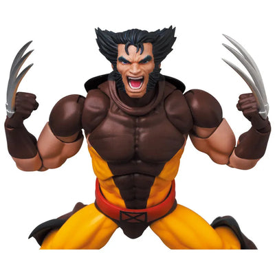 X-Men - Wolverine - Mafex No.138 - Brown Comic Ver. - 2025 Re-release (Medicom Toy)ㅤ – Medicom Toy – ActionFigure Brasil — ângulo diferente