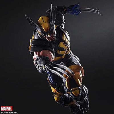X-Men - Wolverine - Play Arts Kai - Variant Play Arts Kaiㅤ – Square Enix – ActionFigure Brasil — ângulo diferente