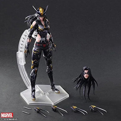 X-Men - X-23 - Play Arts Kai - Variant Play Arts Kai (Square Enix)ㅤ – Square Enix As Manufacturer – ActionFigure Brasil — ângulo diferente