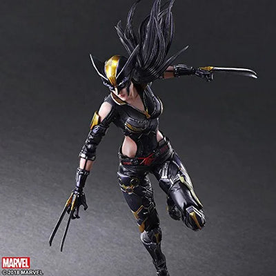 X-Men - X-23 - Play Arts Kai - Variant Play Arts Kai (Square Enix)ㅤ – Square Enix As Manufacturer – ActionFigure Brasil — embalagem