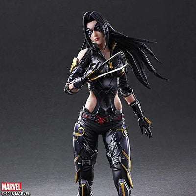 X-Men - X-23 - Play Arts Kai - Variant Play Arts Kai (Square Enix)ㅤ – Square Enix As Manufacturer – ActionFigure Brasil — ângulo diferente