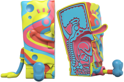 XXPOSED SpongeBob SquarePants (Rainbow Swirl Edition) – Mighty Jaxx – ActionFigure Brasil
