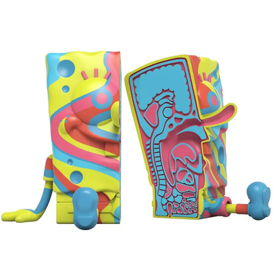 XXPOSED SpongeBob SquarePants (Rainbow Swirl Edition) – Mighty Jaxx – ActionFigure Brasil — acessórios