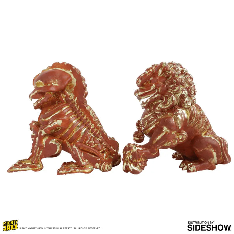 XXRAY+ Foo Dogs (Terracotta) - LIMITED EDITION: 200 – Mighty Jaxx – ActionFigure Brasil
