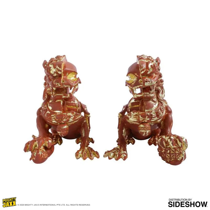XXRAY+ Foo Dogs (Terracotta) - LIMITED EDITION: 200 – Mighty Jaxx – ActionFigure Brasil
