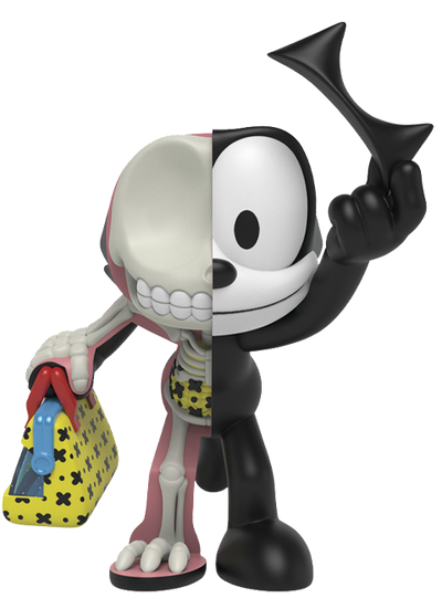 XXRAY Plus: Felix the Cat - LIMITED EDITION – Mighty Jaxx – ActionFigure Brasil