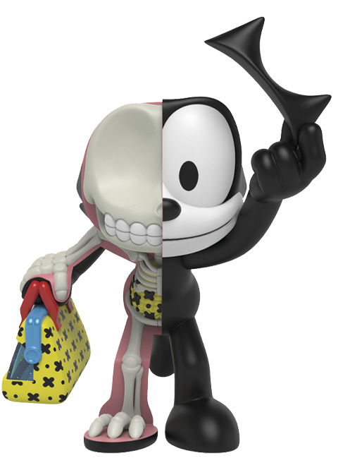 XXRAY Plus: Felix the Cat - LIMITED EDITION – Mighty Jaxx – ActionFigure Brasil