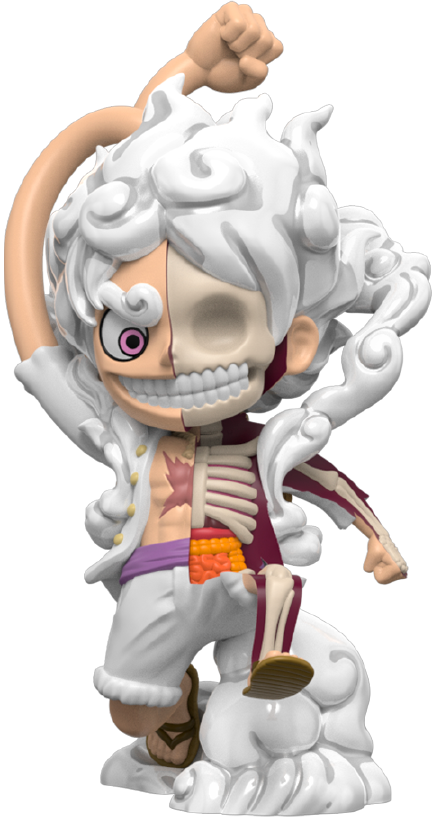 XXRAY Plus: Luffy (Gear 5 Edition) – Mighty Jaxx – ActionFigure Brasil