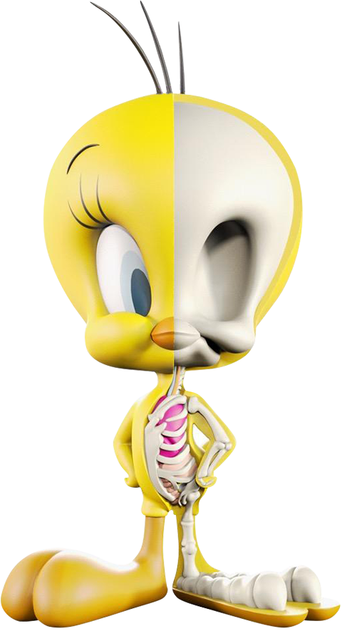 XXRAY Plus: Tweety Bird - LIMITED EDITION – Mighty Jaxx – ActionFigure Brasil — detalhe do produto