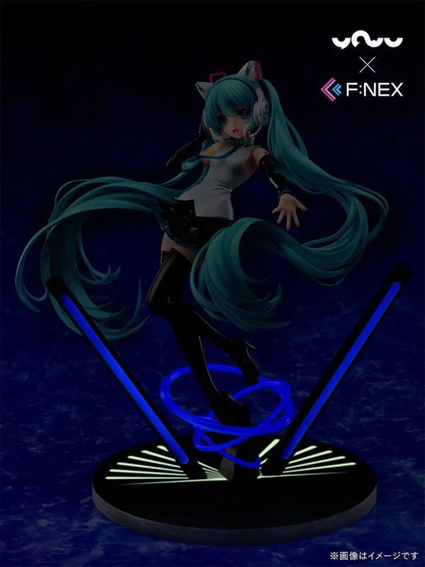 [YOWU x F:NEX] Hatsune Miku Cat Ear Headphone Ver. 1/7ㅤ – FuRyu – ActionFigure Brasil