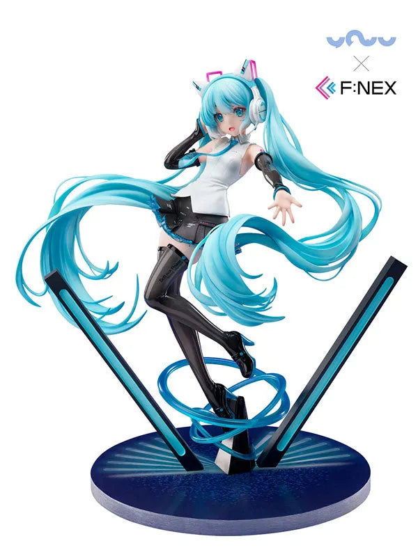 [YOWU x F:NEX] Hatsune Miku Cat Ear Headphone Ver. 1/7ㅤ – FuRyu – ActionFigure Brasil