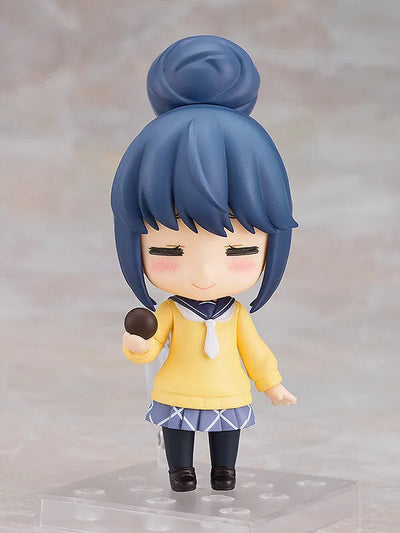 Yurucamp - Shima Rin - Nendoroid #2197 - School Uniform Ver. (Max Factory)ㅤ – Max Factory – ActionFigure Brasil — com base expositora