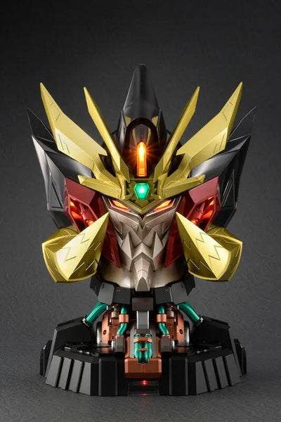 Yuusha-Ou GaoGaiGar Final - Genesic Gaogaigar - Amakuni Kizin - Genesic GaoGaiGar Head Display Model (Amakuni, Hobby Japan, Liquid Stone, Sentinel) [Shop Exclusive]ㅤ – Amakuni – ActionFigureBrasil — ângulo diferente