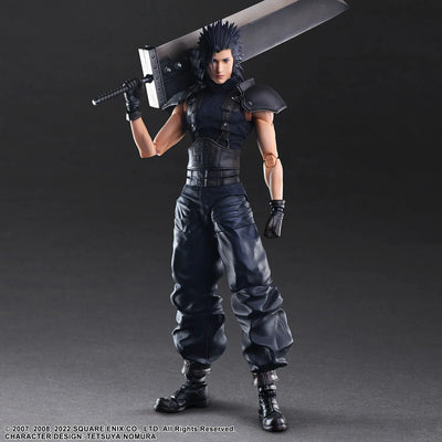 Zack Fair SOLDIER 1st Class – Square Enix – ActionFigure Brasil — com base expositora