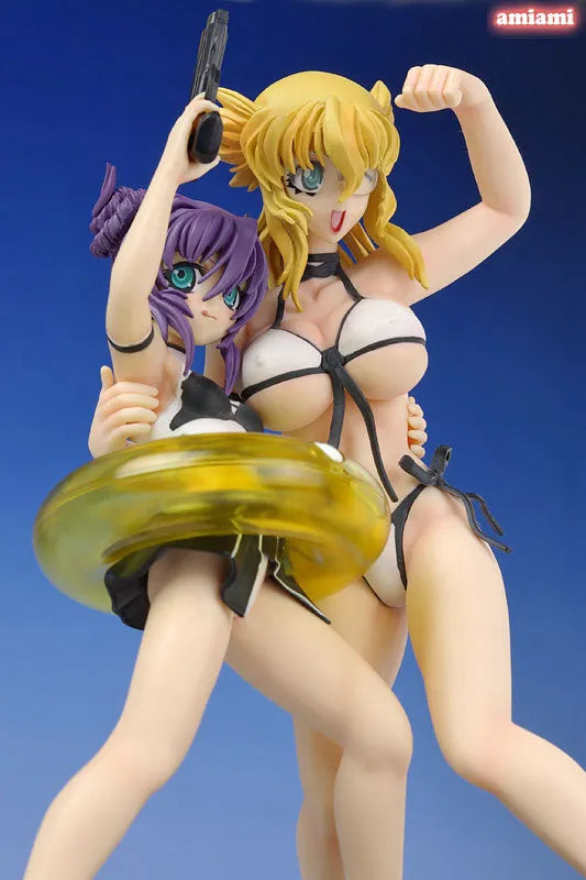 Zanma Taisei Demonbane - Aru & Leica Swimsuit ver. Complete Figureㅤ – A-Label – ActionFigure Brasil