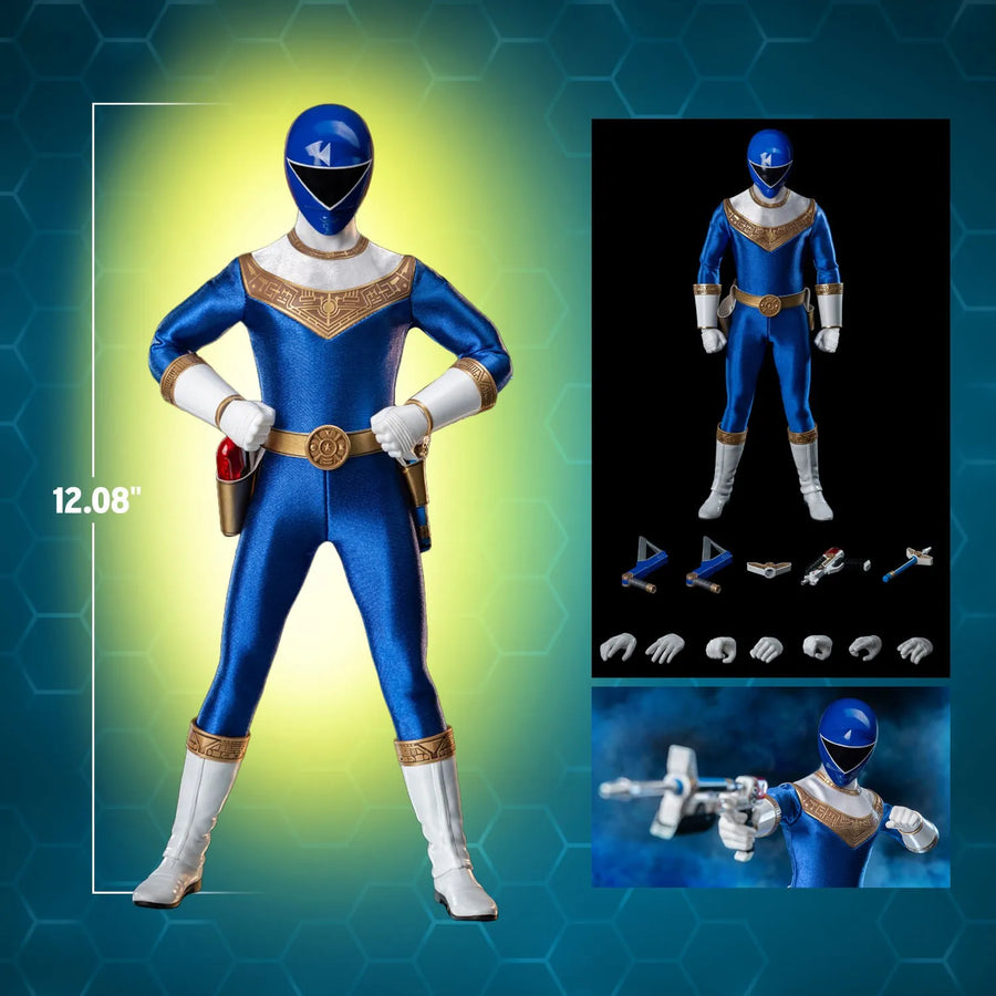Zeo Ranger III Blue – Threezero – ActionFigure Brasil