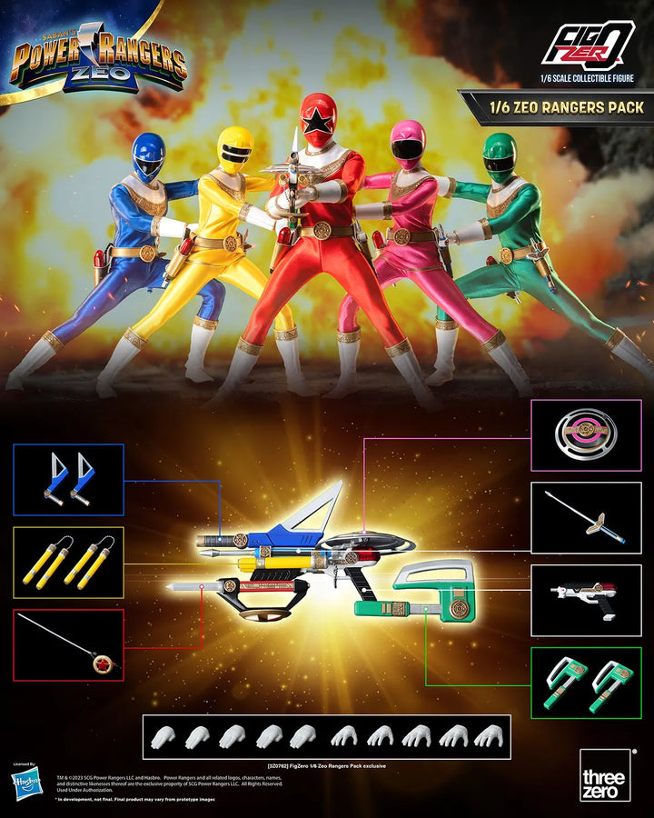 Zeo Rangers Pack – Threezero – ActionFigure Brasil